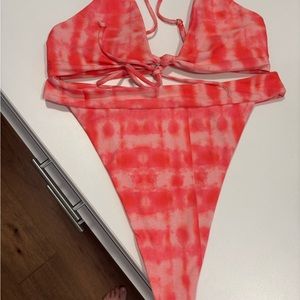 Skatie Pink Tie-Dye Bikini
